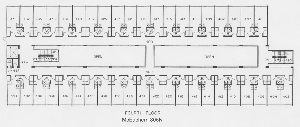 North fourth floor plan