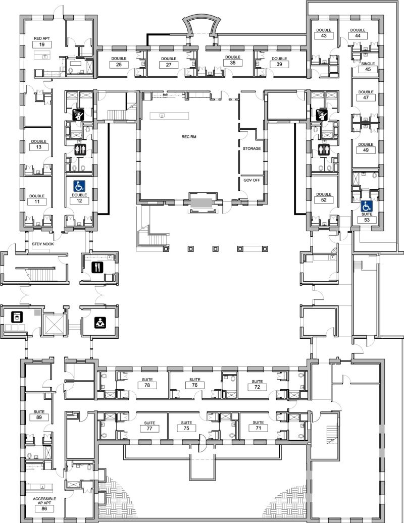 floor plan of Community Duncan Dunn ground floor