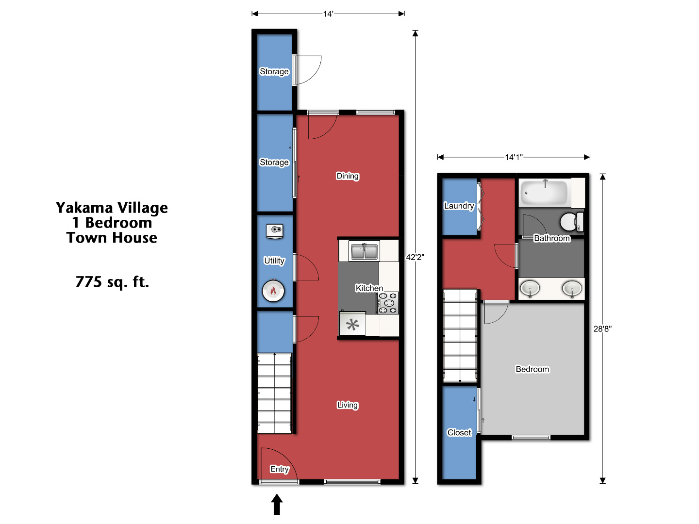 Yakama One Bedroom Townhouse