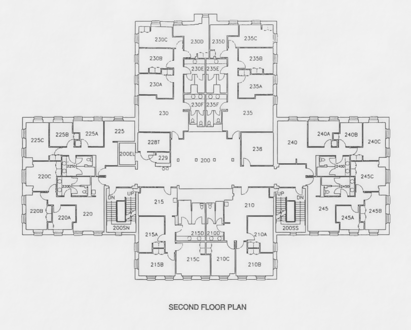 Honors second floor plan