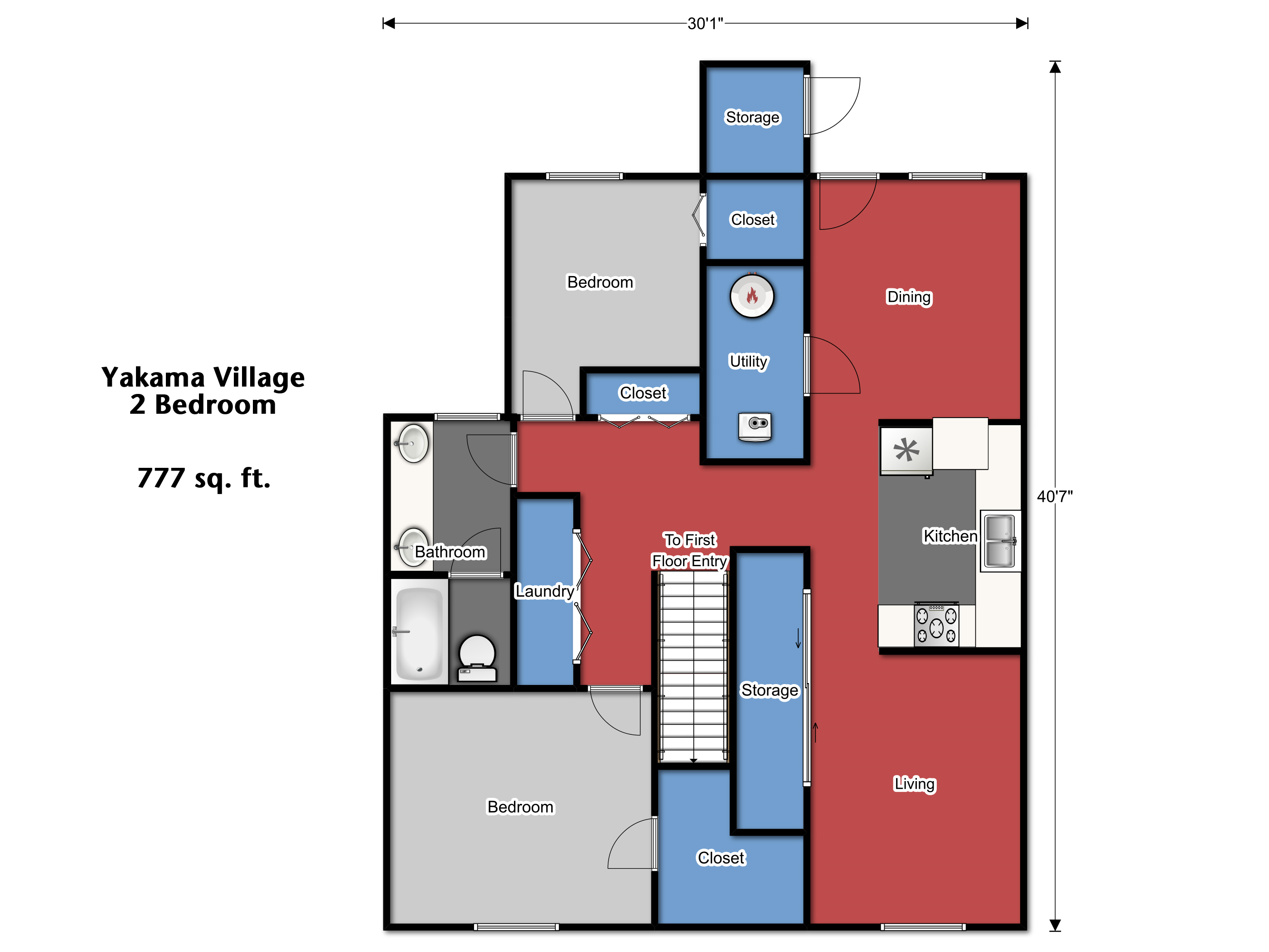 Yakama Two Bedroom Flat